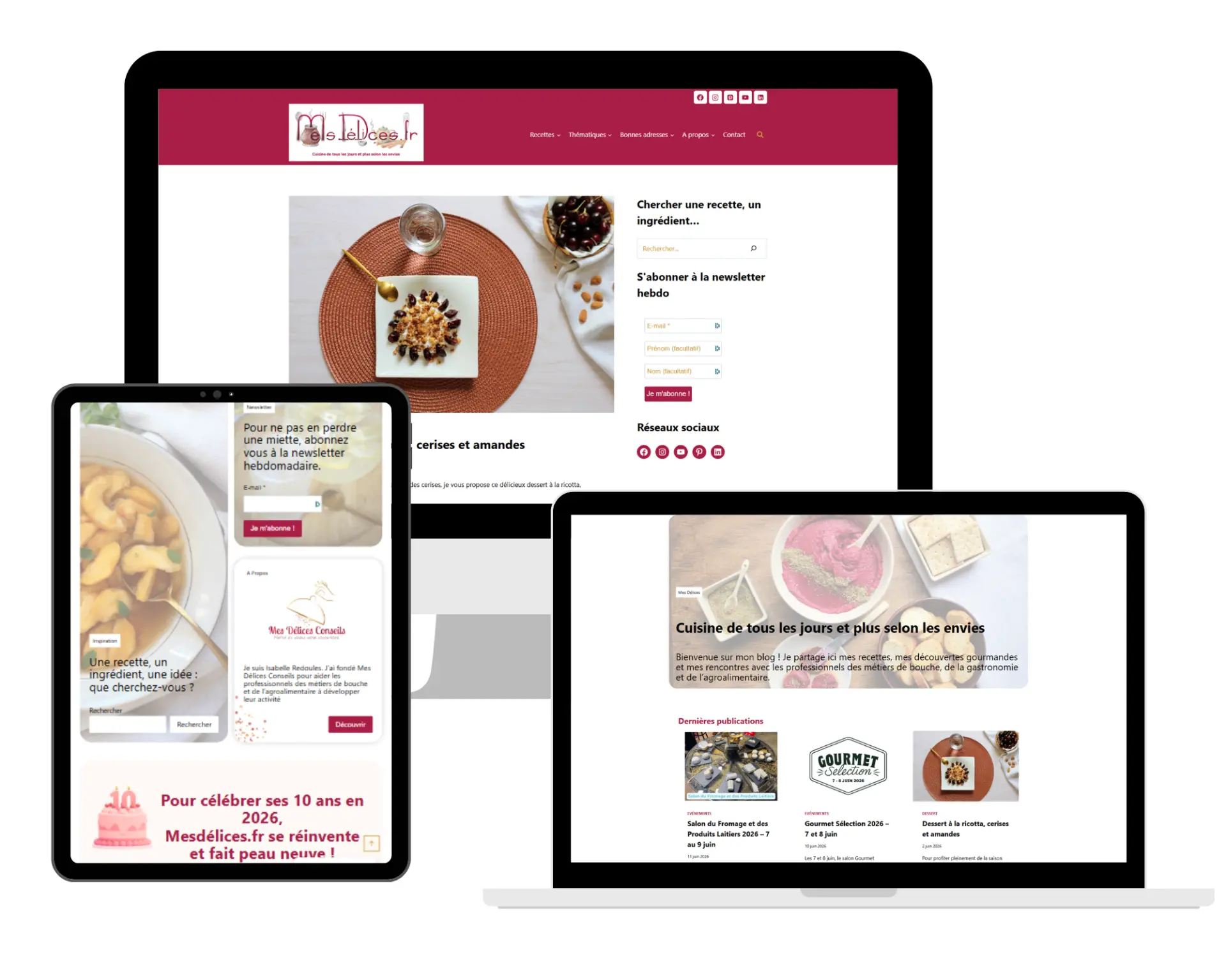visuels du blog Mesdelices.fr